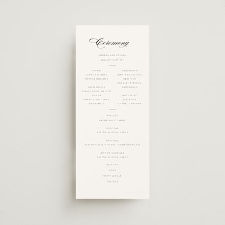Wedding Programs