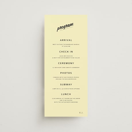Wedding Programs