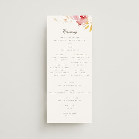 Wedding Programs