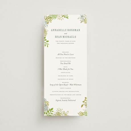 Wedding Programs