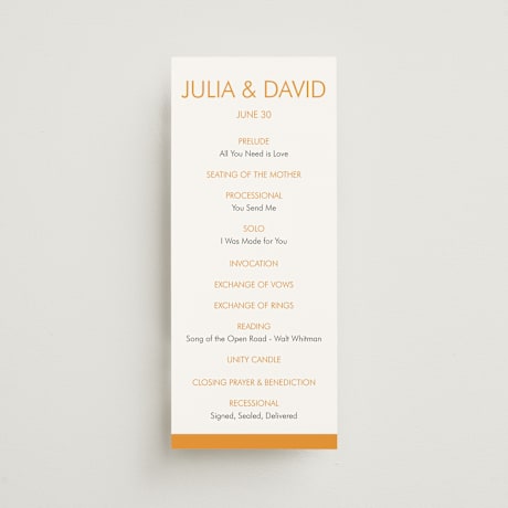 Wedding Programs
