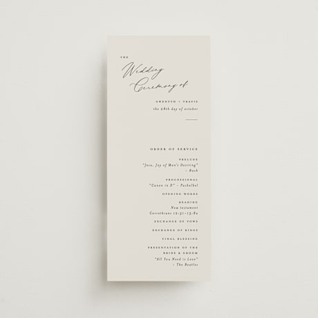 Wedding Programs