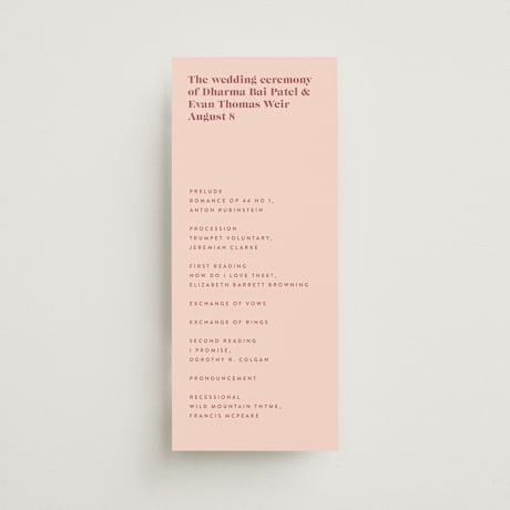 Wedding Programs