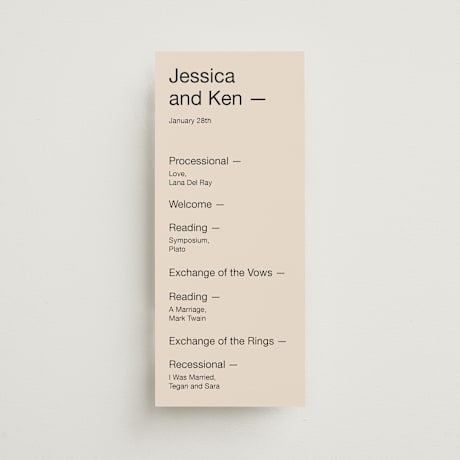 Wedding Programs