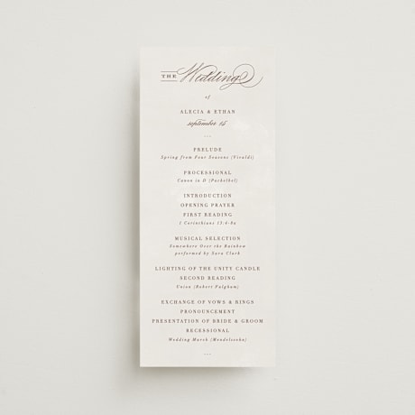 Wedding Programs