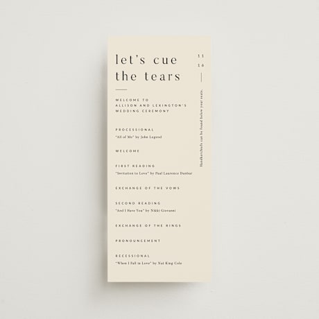Wedding Programs