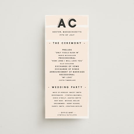 Wedding Programs