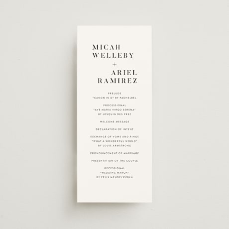 Wedding Programs