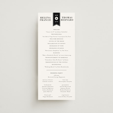 Wedding Programs