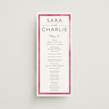 Wedding Programs