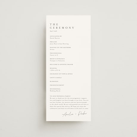 Wedding Programs