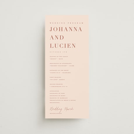 Wedding Programs