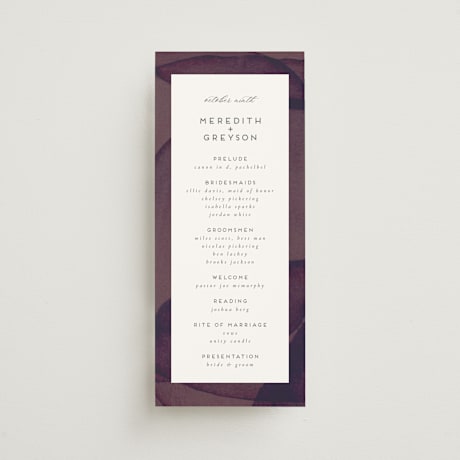 Wedding Programs
