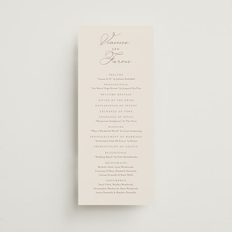 Wedding Programs