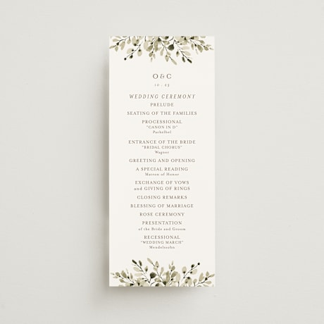 Wedding Programs