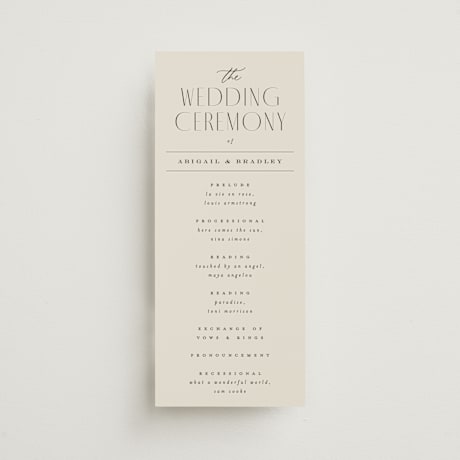 Wedding Programs