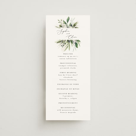 Wedding Programs