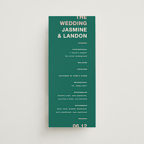 Wedding Programs