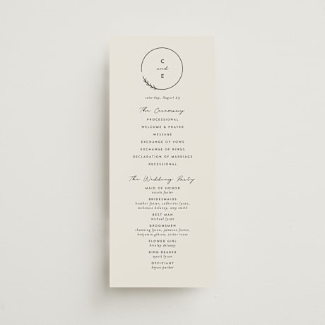 Wedding Programs