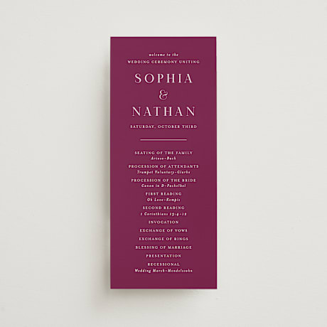 Wedding Programs