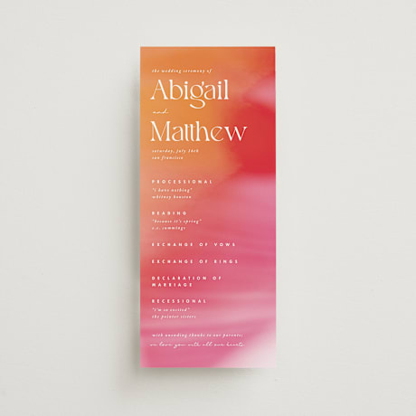 Wedding Programs