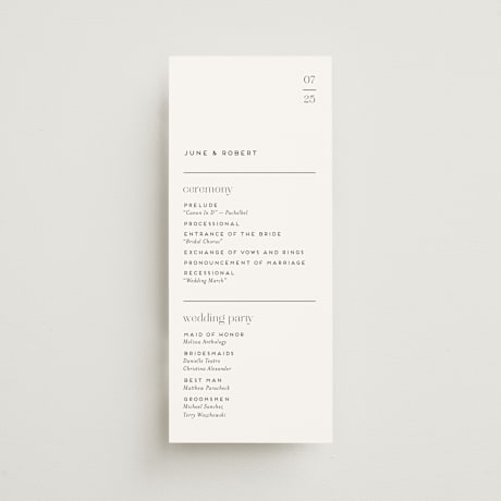 Wedding Programs