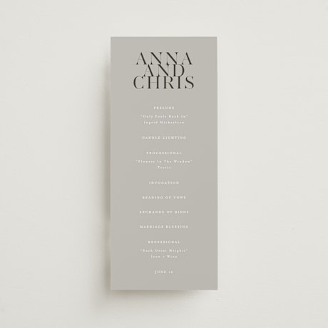 Wedding Programs