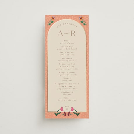 Foil-Pressed Wedding Programs