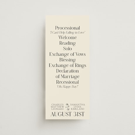Wedding Programs