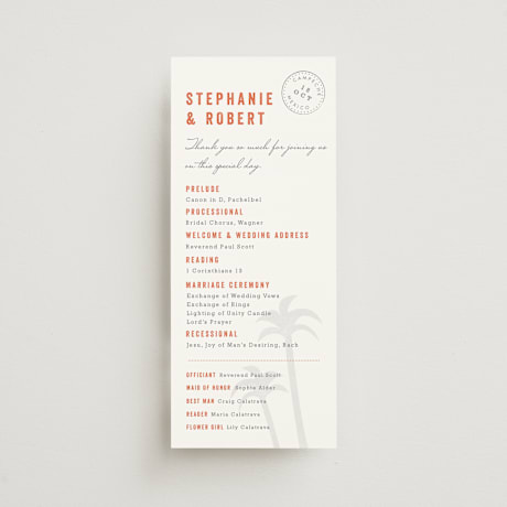 Wedding Programs
