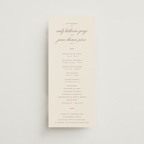 Wedding Programs