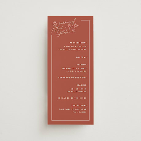 Wedding Programs