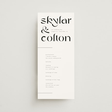 Wedding Programs