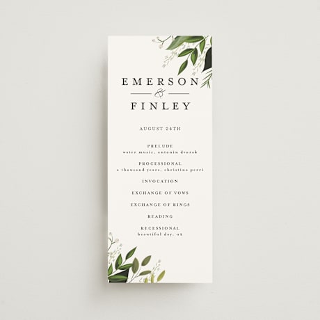 Wedding Programs