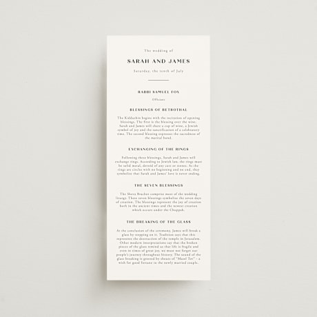 Wedding Programs