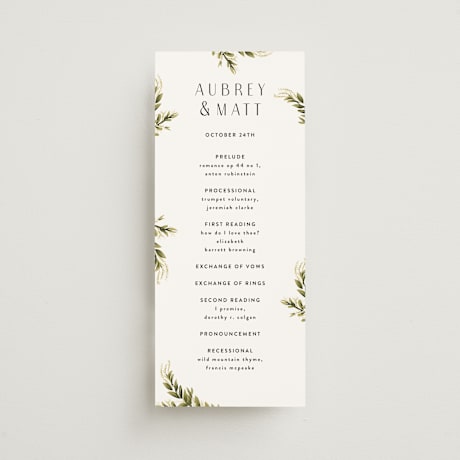 Wedding Programs