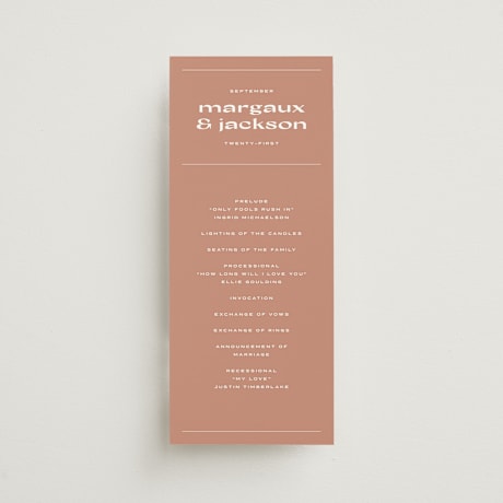 Wedding Programs