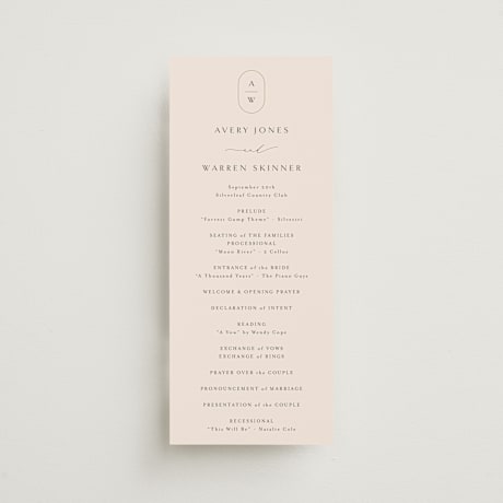 Wedding Programs