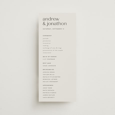 Wedding Programs