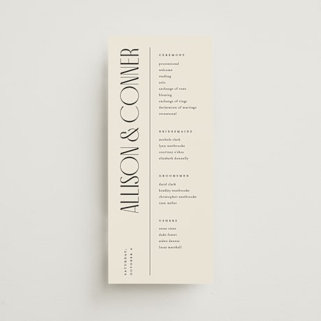 Wedding Programs