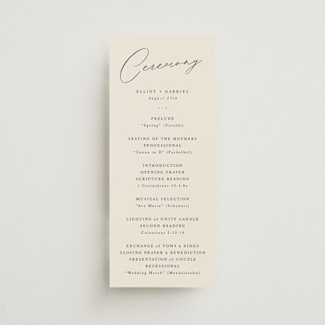 Wedding Programs
