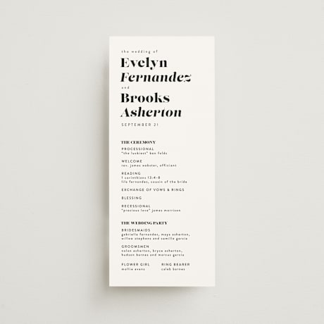 Wedding Programs