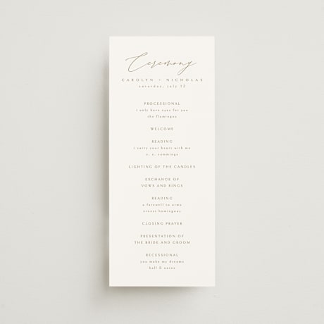 Wedding Programs