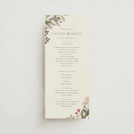 Wedding Programs