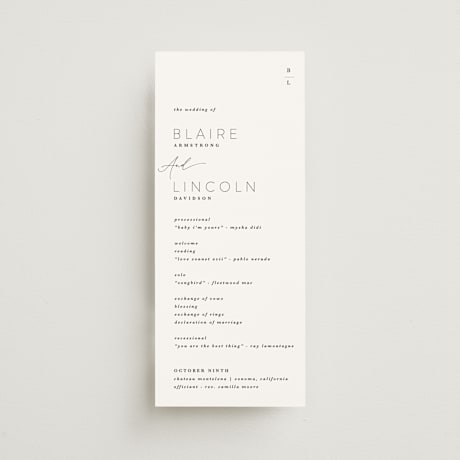 Wedding Programs