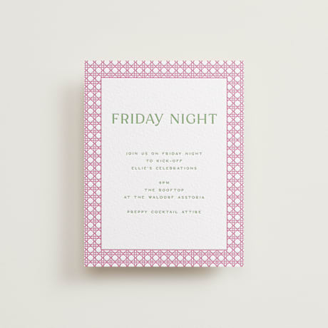 Letterpress Bar and Bat Mitzvah Direction Cards