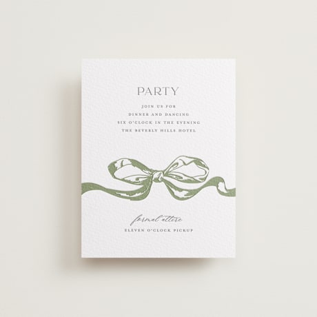 Letterpress Bar and Bat Mitzvah Reception Cards