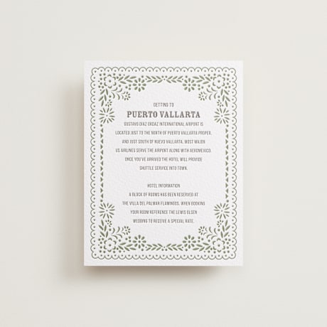 Letterpress Direction Cards