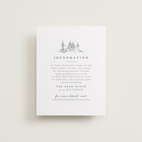 Letterpress Direction Cards