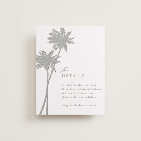 Letterpress Direction Cards